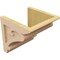 Ekena Millwork 10"W x 10"D x 10"H Wide Mayflower Rough Cedar Woodgrain TimberThane Corbel, Primed Tan CORUR10X10X10MAYRCPR - alternate 5